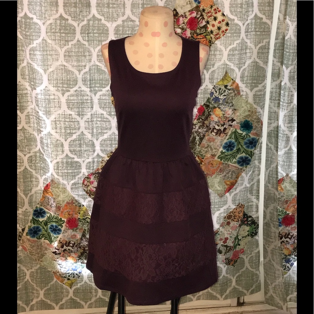 NWOT maroon dress